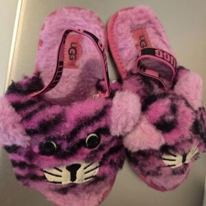 UGG Cozy Pink and Black Slippers